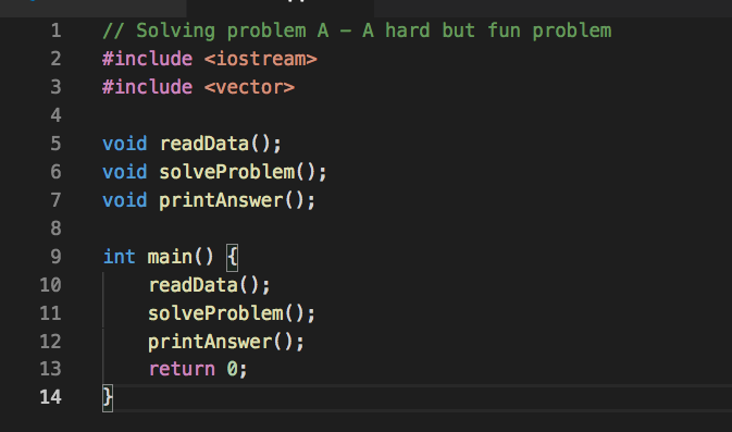 Solving problems writing codes...